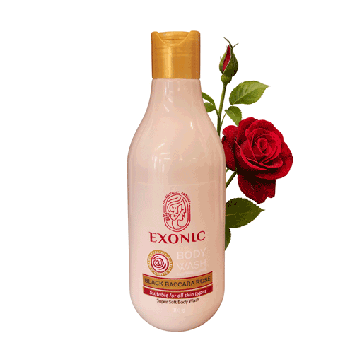 شامپو بدن عصاره رز بلک باکارا ۳۰۰ میل EXONIC