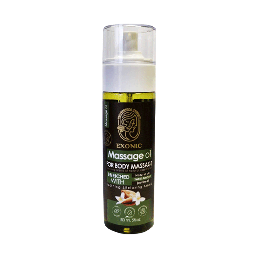 روغن ماساژ بدن اکسونیک حاوی روغن بادام شیرین و روغن یاس